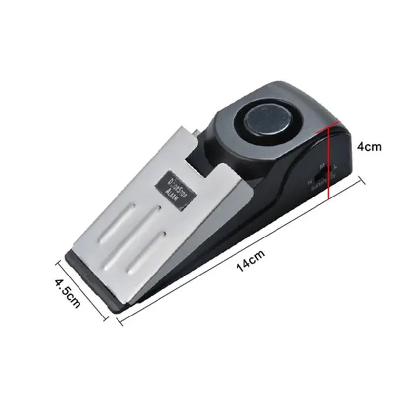 120Db Wireless Door Stop Stopper Alarm Block Blocking System Door Blocking Device Home Travel Mini Anti-Theft Wedge Shaped